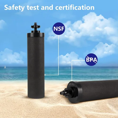 Miniatura 2 de Filtro de agua de repuesto con infusión de plata para sistema de filtros de bloque de carbono negro Berkey® BB9-2®, compatible con elementos