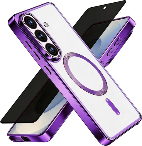 Miniatura 12 de Misscase Funda MagSafe compatible con iPhone 12 Pro Max con protector de lente de cámara, protección completa, funda magnética transparente