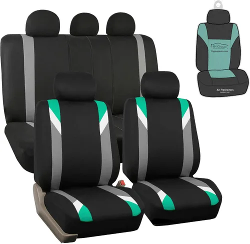 Miniatura 8 de Fundas para asientos modernos, bolsa de aire y Ready™ split de FH GROUP FH-FB033115, para la mayoría de automóviles, camiones, SUV o furgonetas