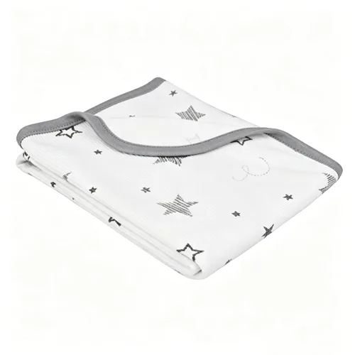 Miniatura 19 de American Baby Company Manta de Sarro Térmico 100% Algodón para Envolver, Suave, Transpirable y Elástica, Azul, 30 x 40 pulgadas para Niños y Niñas