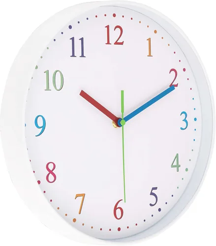 Miniatura 5 de Reloj de pared silencioso azul medianoche, con números y manecillas que brillan en la oscuridad, decoración moderna y llamativa del hogar