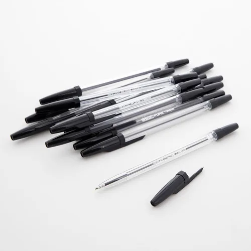 Miniatura 7 de BAZIC PRODUCTS Bolígrafos de punta media de 0.039 in, 12 unidades Negro (12 unidades)