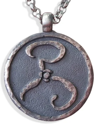 Miniatura 11 de Baldur Jewelry - Collar con colgante de pulpo de Lovecraft Cthulhu en plata de ley 925, símbolo amarillo, hecho a mano, amuleto de Necronomicum