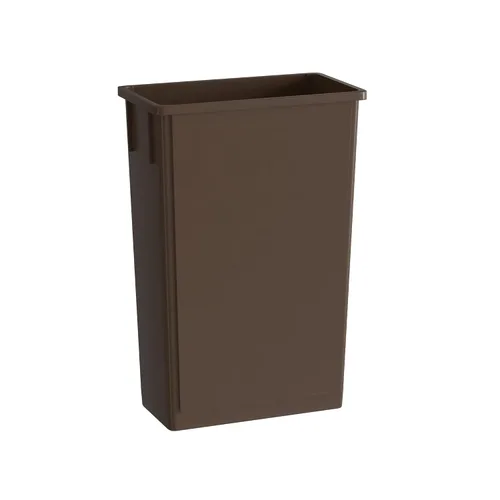Miniatura 5 de Bote de basura Slim Jim negro de 23 galones con carrito