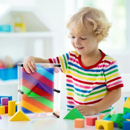 Miniatura 6 de Juguetes Sensoriales de Arte de Pines 3D para Niños de 5-7, Tablero de Arte de Pines Juguetes Sensoriales de Impresión para Niños con Autismo
