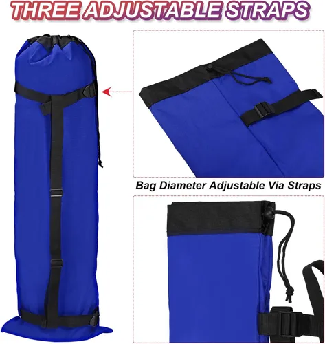 Miniatura 5 de PATIKIL Bolsa de repuesto para silla de campamento de 47 pulgadas, bolsa plegable para silla de campamento 900D, bolsa de transporte Oxford de boca