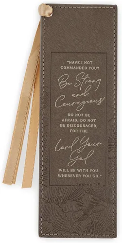 Miniatura 17 de Christian Art Gifts - Marcapáginas premium de piel sintética vegana con escritura bíblica para mujeres: Cuando ella habla - Proverbios 31:26, Marrón