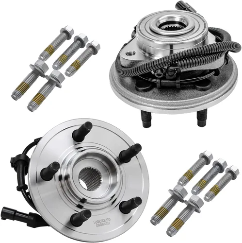 Miniatura 12 de Detroit Axle - Bujes de rodamiento de rueda delantera 4WD para Chevy GMC Silverado Sierra 2500 3500 HD 20-23 [SRW] 2020 2021 2022 2023 Reemplazo