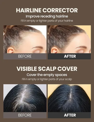 Miniatura 6 de MODAMODA Pro-Change Hair Cover Stick – Edición de dispensación suave 100HR color de cabello temporal – Barra de polvo portátil para cabello gris