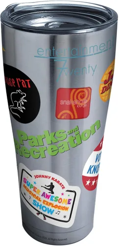 Miniatura 12 de Tervis Vaso aislado de doble pared Parks and Recreation Mash Up hecho en Estados Unidos mantiene las bebidas frías y calientes, 16 onzas, clásico