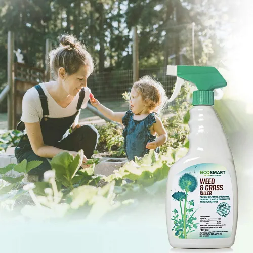 Miniatura 2 de EcoSmart Fórmula en aerosol natural sin glifosato lista para usar para césped, patios, entradas y adoquines, botella de 24 onzas