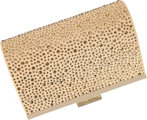 Miniatura 5 de DEXMAY Crystal Clutch Purse for Women Rhinestone Frame Clutch Handbag for Party
