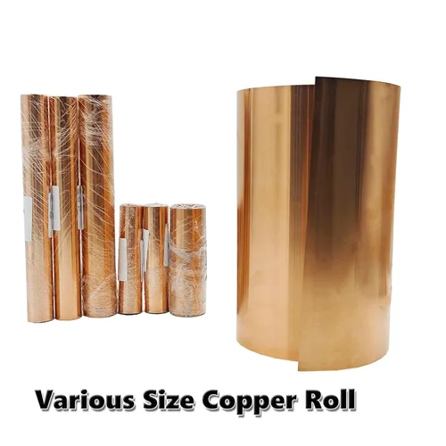 Miniatura 4 de Rollo de lámina de cobre de 8 pulgadas x 11.5 pies, calibre 20, tira de cobre puro 99.9% 137.795 in x 7.874 in x 0.002 in, lámina de cobre