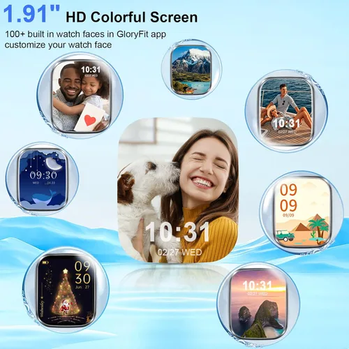 Miniatura 2 de Reloj inteligente para hombres y mujeres (respuesta/hacer llamadas), reloj inteligente HD de 1.96 pulgadas, rastreador de actividad con más de 110