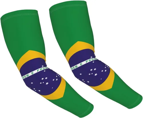 Lindas mangas de brazo de bandera de enfriamiento con protección solar deportiva para hombres y mujeres Bandera de El Salvador_3221217