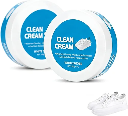 Miniatura 8 de Crema limpiadora de zapatos blanca, 2026 mejorada multiusos, crema de limpieza de zapatos blanca para zapatillas de cuero, suelas que elimina
