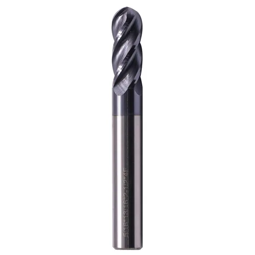 Miniatura 11 de BestParts 5 fresas de punta de bola de carburo sólido de alto rendimiento, revestimiento AlTiN, 4 flautas, hélice de 30 grados, diámetro de corte