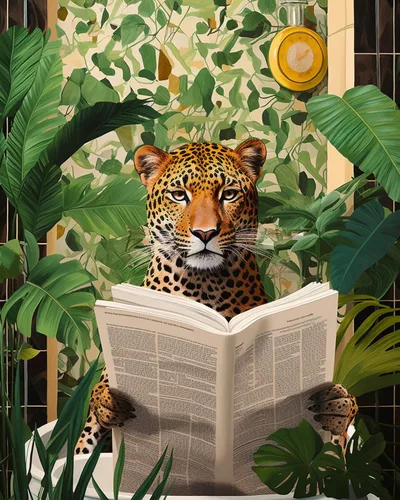 Miniatura 16 de Pintura por números para adultos, baño, animales, bricolaje, pintura al óleo digital, pintura acrílica, cebra, arte de pared, hojas verdes, bañera