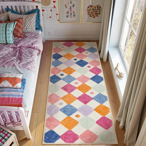 Miniatura 29 de jinchan Alfombra a rayas de 2 x 3 para entrada, alfombra de cocina, tapete pequeño, antideslizante, ligero, de bajo perfil, decoración para entrada