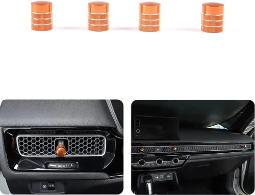 Miniatura 8 de PIUGILH Cubierta de palanca de ventilación de aire, perilla de salida de viento, adornos decorativos para Honda Civic 2022-2024 para Honda CRV 2023