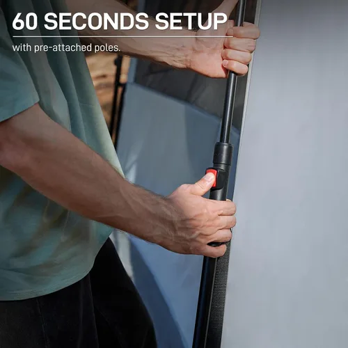 Miniatura 9 de EVER ADVANCED Blackout 6 Person Camping Tent, Instant Cabin Tent for Family with Vestibule and Large Mesh Windows, 60s Easy Setup, Double Layer