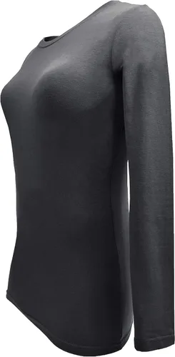 Miniatura 139 de Natural Uniforms Camiseta Under Scrub para mujer, cuello redondo, manga larga, paquete de 3, paquete múltiple de 3