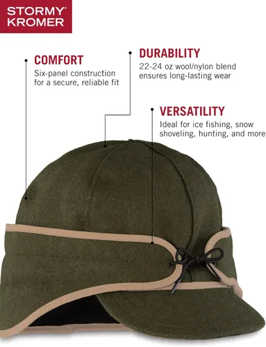 Miniatura 38 de Stormy Kromer Rancher Cap - Gorro de lana Thinsulate de invierno con orejeras de forro polar