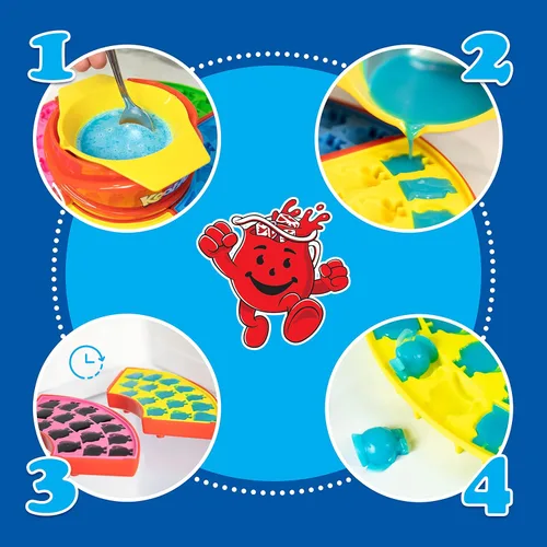 Miniatura 3 de Nostalgia Kool-Aid - Máquina eléctrica de gomitas, máquina de caramelos con 4 moldes de silicona, base calentada y olla de fusión para mezcla