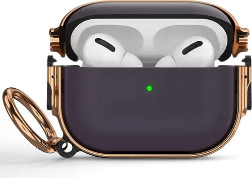 Miniatura 80 de Maxjoy Funda para AirPods 3 con cerradura, bonita funda protectora rígida para AirPod 3 de tercera generación para mujeres y hombres con llavero