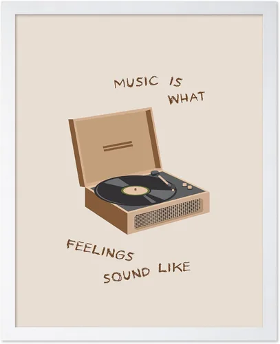 Miniatura 32 de Poster Master Music Is What Feelings Sounds Like - Póster de reproductor de música retro - Arte musical - Arte motivacional - Arte bohemio chic