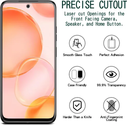 Miniatura 2 de KAREEN Paquete de 2 protectores de pantalla diseñados para Motorola Moto G Stylus 2026/2025, película de vidrio templado, dureza 9H, antiarañazos