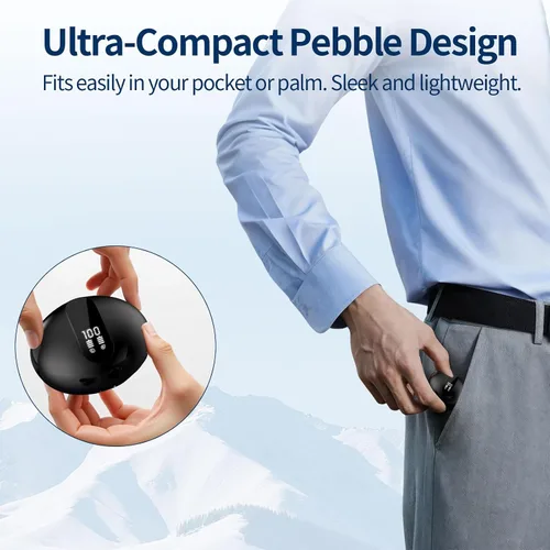 Miniatura 2 de Auriculares inalámbricos Bluetooth, pantalla de alimentación LED con funda de carga inalámbrica, reproducción de 35 horas, IPX4 impermeable