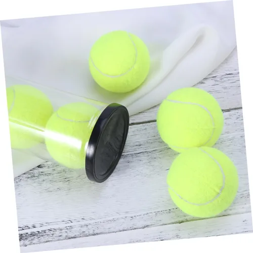 Miniatura 7 de Toddmomy 6 unidades de cilindro de tenis transparente contenedor negro para pelotas de tenis con tapa, organizador de almacenamiento de pelotas