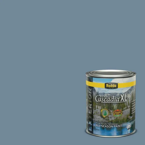 Miniatura 101 de Rodda Paint CASCADIA XL - Pintura satinada e imprimación para exteriores en uno, cuarto de galón, ancla