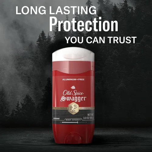 Miniatura 7 de Old Spice Desodorante sin aluminio para hombres, protección contra olores 24/7, frescura 24/7 y aroma duradero, Swagger con aroma a madera de cedro