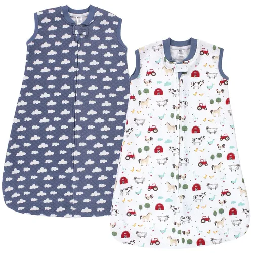 Miniatura 11 de Hudson Baby Saco de dormir unisex sin mangas acolchado de alta calidad y manta portátil, oso alce, 12-18 meses