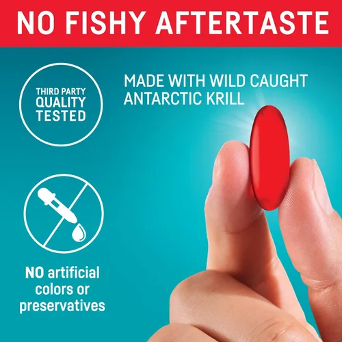Miniatura 8 de Kori Krill Excel Krill Oil 1000mg Suplementos con EPA y DHA, fórmula de PC de alto rendimiento para máxima absorción, fuente sin OMG, 50 cápsulas