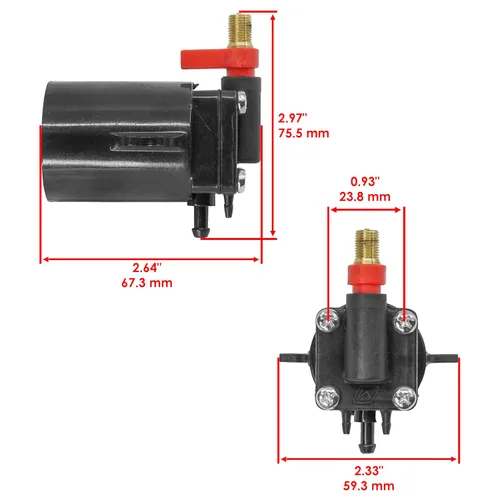 Miniatura 2 de Caltric - Solenoide de estrangulador de combustible compatible con Evinrude/Johnson/OMC Marine/120/125 / 130/140 / 185/200 / 225/250