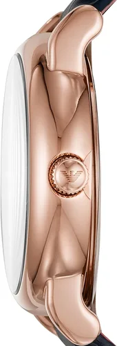 Miniatura 2 de Emporio Armani Reloj de cuero de tres manecillas para hombre