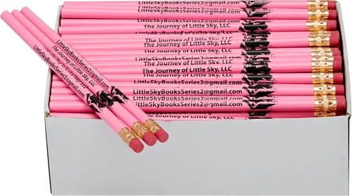 Miniatura 12 de Pencil Guy Lápices redondos negros mate impresos personalizados, 500 por caja, color negro mate