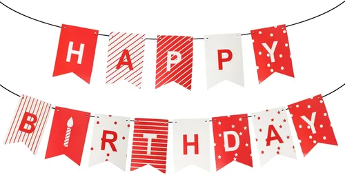 Miniatura 4 de MEETINGU Pancarta de Feliz Cumpleaños, Decoraciones de Fiesta Letrero Colorido Suministros para Niños, Niñas, Adultos