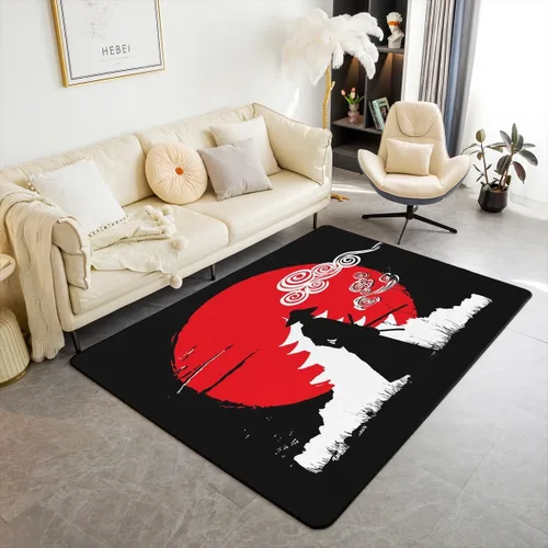 Miniatura 11 de Erosebridal Alfombra de área con tema Groovy de los 70 para sala de estar y dormitorio, alfombra retro con símbolo de paz antideslizante, alfombra