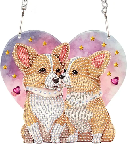 Miniatura 17 de AiYuanzsh Animal Parrot DIY Kits de Pintura de Arte de Diamante de Acrílico Colgante Pendientes de Arte de Diamante de Rinstone Especialmente Búho