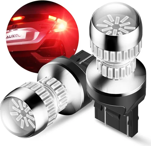 Miniatura 20 de AUXITO Bombilla LED 1157 blanca, superbrillante 2057 2357 7528 BAY15D, bombillas LED para respaldo, señal inversa, intermitente, estacionamiento