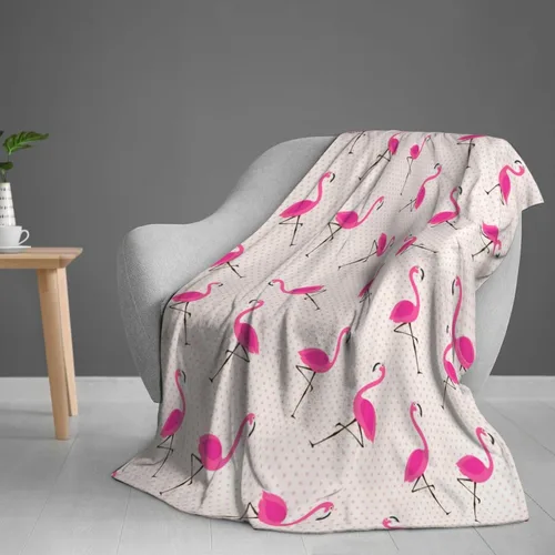 Miniatura 9 de Manta de bebé de flamencos rosados, ultra suave, para todas las estaciones, cálida, ligera, acogedora manta de felpa para el hogar, dormitorio