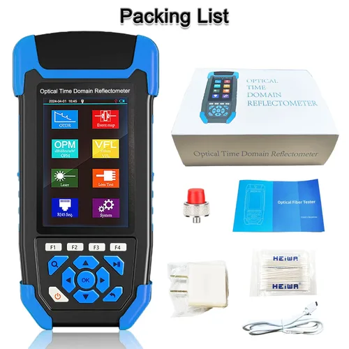 Miniatura 7 de Pruebador de Fibra Óptica OTDR Mini-Pro SM 1310/1550nm con Mapa de Eventos. Probador Multifunción OPM, OLS, RJ45, VFL. Rango de Prueba 10m-60km
