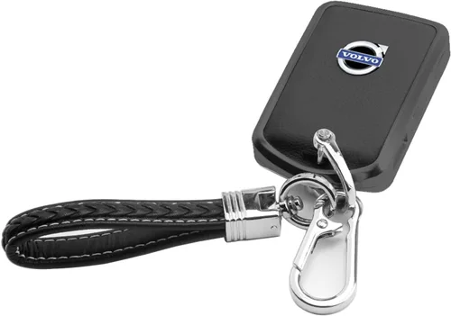 Miniatura 9 de Funda de llavero de aleación de metal, compatible con Volvo 4 botones C30 S60 S80 S90 XC40 XC60 XC70 XC90 V90 llavero, funda de TPU azul, Goma