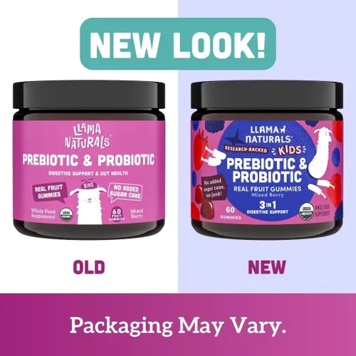 Miniatura 9 de Llama Naturals Gomitas de probióticos para niños con fibra prebiótica, veganas, prebióticos y probióticos orgánicos para el apoyo a la salud