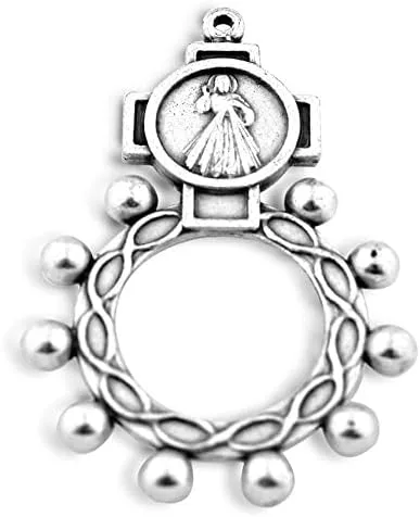 Miniatura 3 de Anillo de Rosario Católico Indestructible Arte Vaticano 7 sujetos Pack de 5 Christian Home Goods