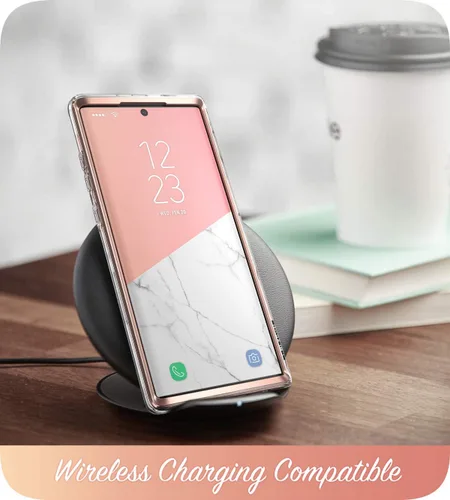 Miniatura 6 de i-Blason Cosmo Series - Funda diseñada para Galaxy Note 10 (versión 2019), diseño de mármol protector sin protector de pantalla integrado (mármol)